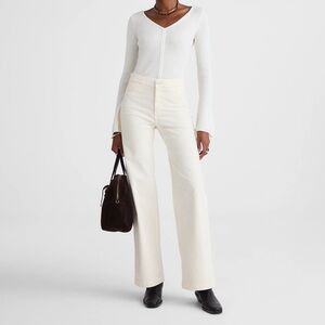 Madewell The Wide-Leg Pant in vintage Ivory Corduroy